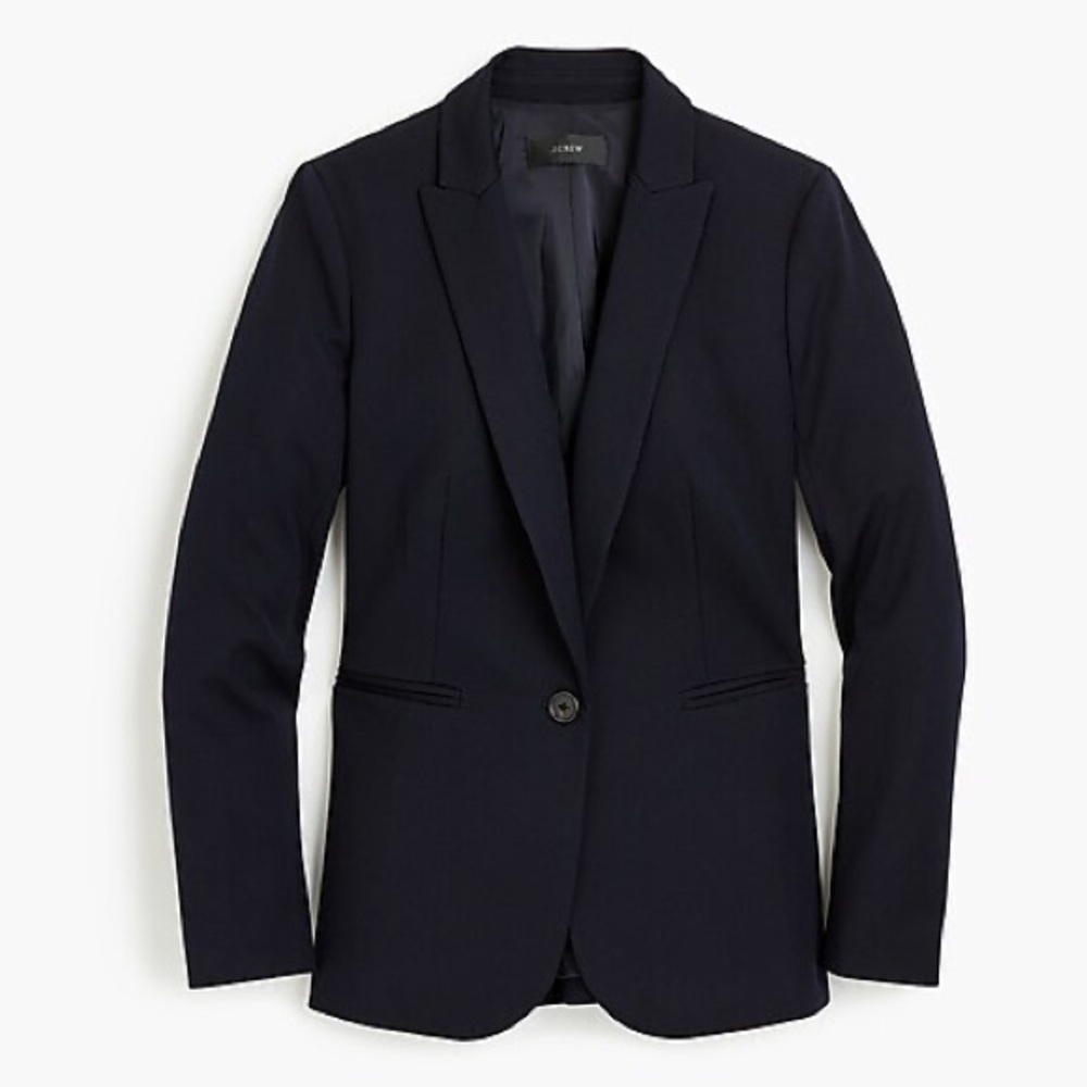 J. Crew Black textured blazer
